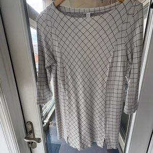 Stylish Block Patterned J Jill Tunic